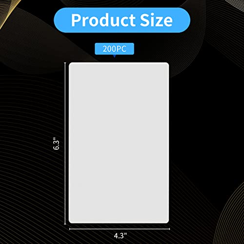 XUWAIDSGN 4x6 inch 5mil Thermal Laminating Pouches Pack of 200 Clear Business Card and Badge Laminates