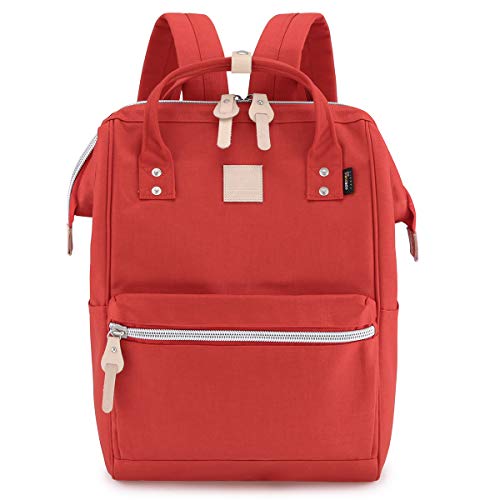 Himawari Large Travel Backpack with Laptop Compartment 17 Inch Roomy Doctor Bag College backpack for Women&Men-Not include USB Port (1882-Red&plus)