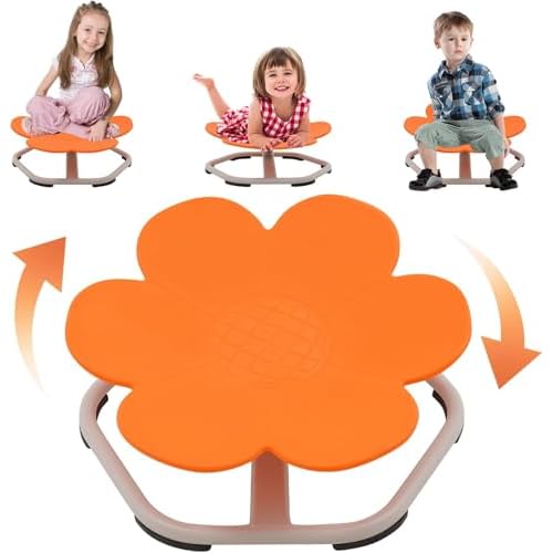 Kids Sensory Swivel Chair, Autism Spinning Chair for Kids, Wobble Seat for Training Body Coordination (Blue1)
