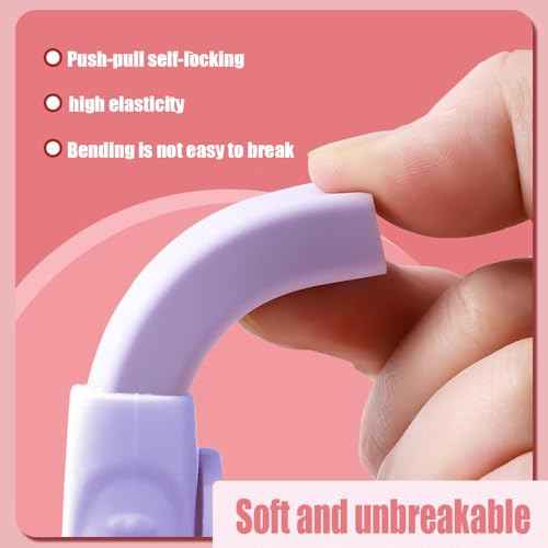 3PCS Push-Pull Eraser Clean No Crumbs Retractable Erasers Purple