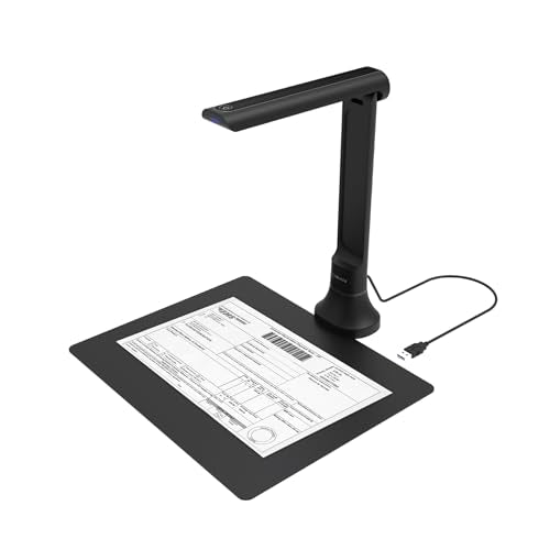 VIISAN 16MP Document Camera for Schools & Office, Portable USB Scanner with OCR & TTS