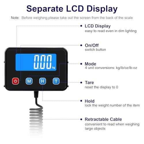 Digital Shipping Postal Scale 0.5 oz High Accuracy! 440lb Commercial Weight Scale for Package, Small Business, Mail, Warehouse, Home, Battery & Charging Cable Included
