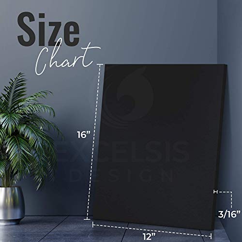 Black Foam Board 12x16 Inches, 15 Pack - Art, Craft, Presentation Sign