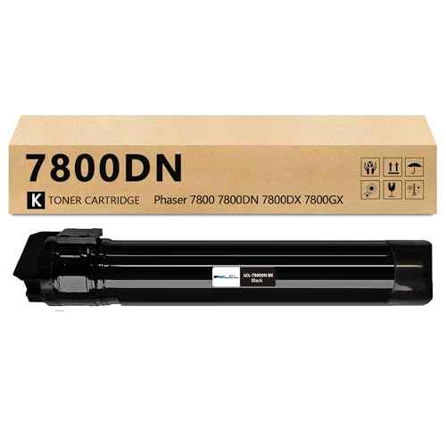 Phaser 7800 Black High Yield Toner Cartridge Replacement for Xerox 106R01569 Toner for Xerox Phaser 7800 7800DN 7800DX 7800GX Printer (1-Pack)