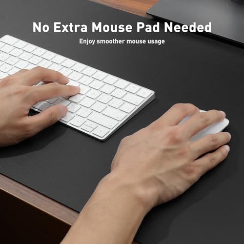 Aothia Waterproof Non-Slip Desk Pad Protector 23.6 x 13.7 Inches Black