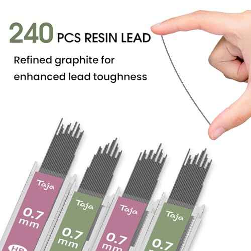 Aesthetic 0.7mm Mechanical Pencil Set with Case ? 3 Vintage Mechanical Pencils, 4 Tubes HB #2 Lead Refills, 3 Erasers & 12 Eraser Refills, Cute Pencil Kit for Back to School Stationery Supplies