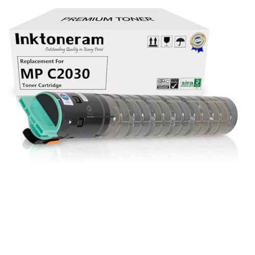 Compatible Toner Cartridge Replacement for Ricoh Aficio MP C2030 C2050 C2550 841280 (Black)