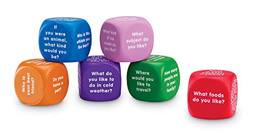 Learning Resources Conversation Cubes - Single Foam Social Emotional Learning Toy for Ages 6+