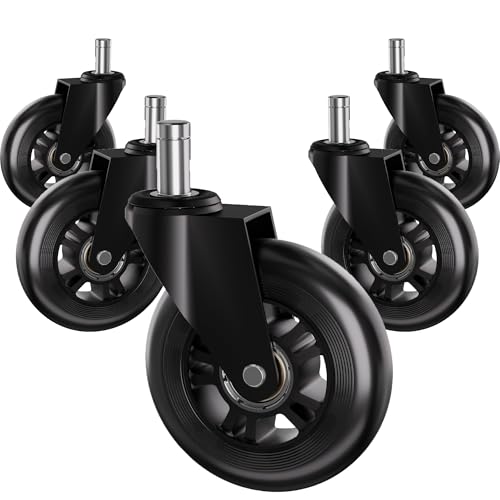 Heavy-Duty Office Chair Wheels Replacement Casters – Non-Marking Polyurethane
