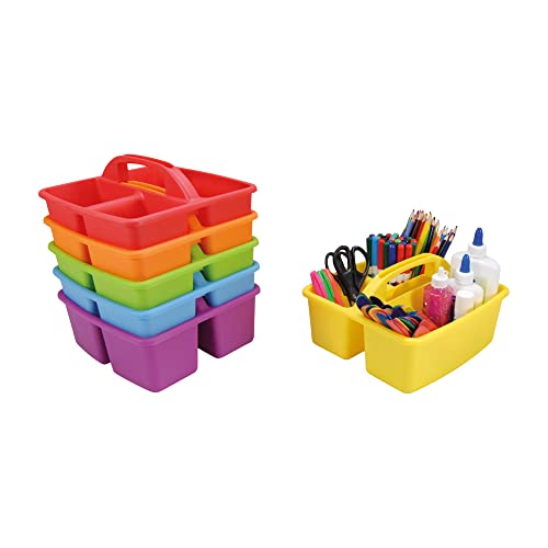 EAI Education Classroom Supply Caddies: Assorted Colors - Set of 6