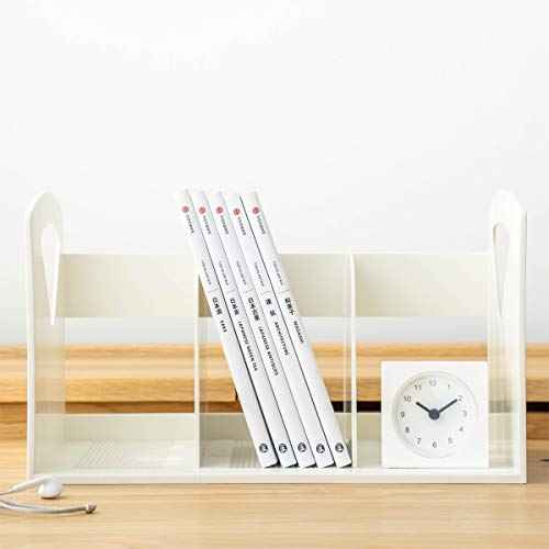2 Pack Desk Book Shelves Small Desktop Bookshelf F Magazine Holder for Home School and Office