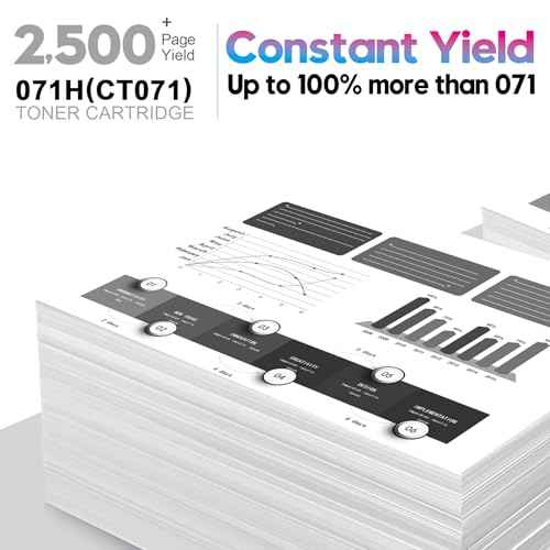 ONLYU Compatible Toner Cartridge for Canon 071H 071 Black Toner Cartridge 2500 Pages, Compatible to Imageclass LBP122dw MF272dw/MF273dw/MF275dw i-Sensys LBP122dw Laser Printer (High Yield, 1 Pack)