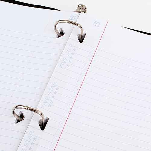 Five Star Loose Leaf Paper + Study App, 6 Pack, Notebook Paper, College Ruled Filler Paper, Reinforced, Fights Ink Bleed, 8.5 x 11, 80 Sheets per Pack (170025)