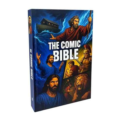The Comic Bible for All Ages, New Full-Color Illustrated Bible Comic Book, from Genesis to Revelation with Complete, Christian Gift (Full Testament Edition)