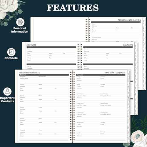 2026-2027 Monthly Planner - 2 Year Monthly Planner 2026-2027, Jan 2026 - Dec 2027, 9" x 11", 2 Year Calendar Planner, Months Tabs, Twin-Wire Binding, Two-Side Pocket, Thick Paper, Holidays & Note Section