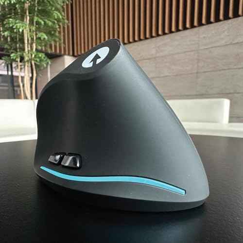 Swiftpoint ErgoPoint Ergonomic 6-Button Vertical Mouse for Health & Productivity, Office or WFH Compatible with Zoom, MS Teams, Skype & More