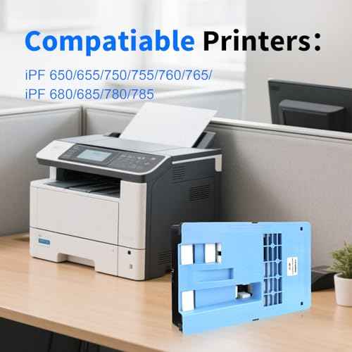 MC-10 Maintenance Cartridge Compatible with Canon Imageprograf IPF650 655 670 680 685 750 755 760 765 770 780 785 830 840 850, Upgraded 1320B014 Waste Collection Cartridge Replacement