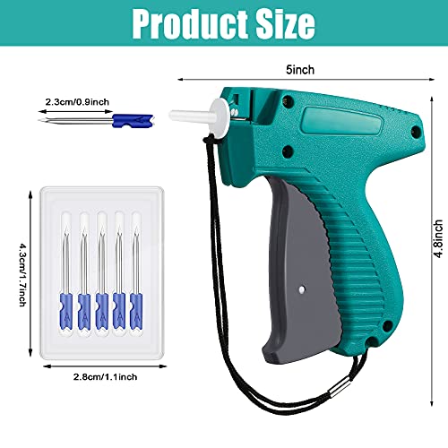 Honoson 3 Pcs Garment Tag Attacher with 15 Steel Needles, Green