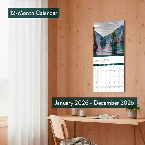 2026 National Parks Wall Calendar | Beautiful Outdoor Nature Landscapes Calendar of US State Parks Scenery for 2026, Great Calendar Stocking Stuffer Gift for Men or Women