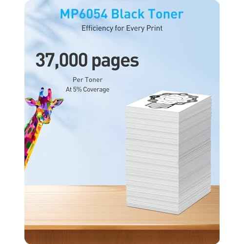 MasaiMara 842126 841999 MP 6054 MP 2554 Black Toner Cartridge for Ricoh MP 6054, MP6054, MP 5054, MP5054, MP 4054, MP4054, MP2554, MP 3554, MP3554, MP2555, MP3054, MP 3054 MP3055 IM3500 Printer