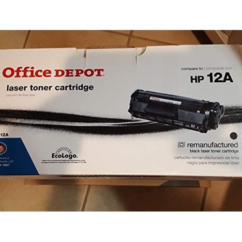 Office Depot(R) Brand Model 12A Remanufactured Black Laser Cartridge