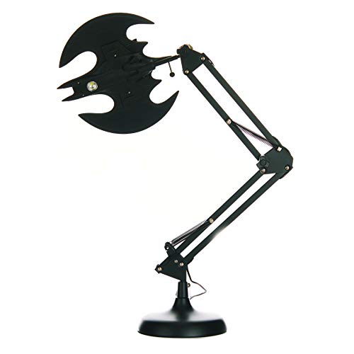 Batman Officially Licensed DC Comics Posable Desk Light USB Powered Lamp with Adjustable Arm Sleek Black Design - Bedrooms, Offices, Gaming Room and Batcaves | Paladone