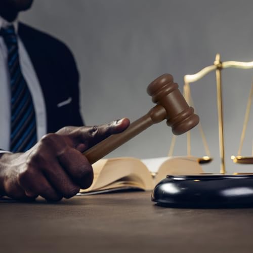 8-Inch Plastic Judge Gavel Prop for Costumes, Theater & Mock Trials