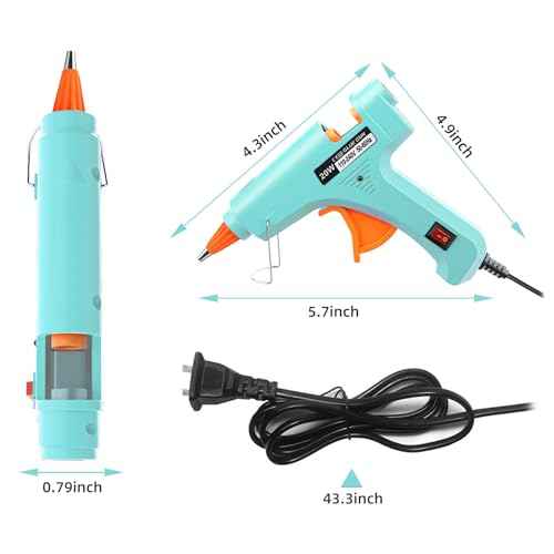 Hot Glue Gun Kit Mini: Mini Hot Glue Guns Kit with 30 Sticks Melt Glue Gun Craft for School DIY Arts Home Quick Repairs Multi-application