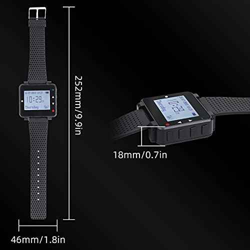 Retekess T128 Restaurant Pager System,Nurse Call System,7 Prompt Mode,Watch Receiver,Compatible with All Call Buttons for Restaurant,Hospital