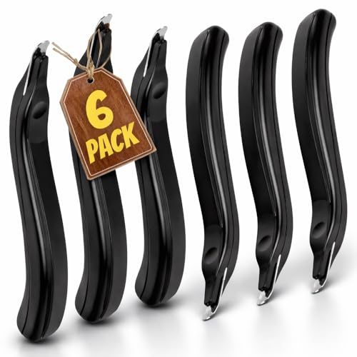 Magnetic Staple Remover Tool Kit – 6 Pack, Black, Office Supplies