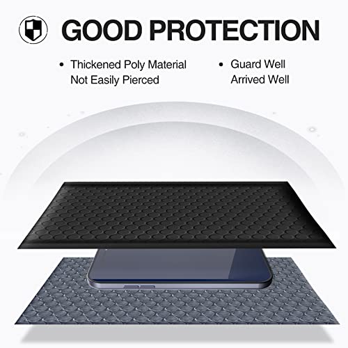 UCGOU Bubble Mailers 4x8 Inch Black 50 Pack Usable Size 4x7 Padded Envelopes Small Business Mailing Package Opaque Self Seal Adhesive Waterproof Boutique Shipping Bags for Jewelry Makeup Supplies #000