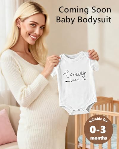 Pregnancy Announcement Set with Letter Board Baby Onesie & Props