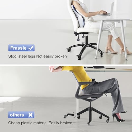 Frassie 28 Inch Heavy Duty Office Gaming Chair Metal Base Replacement Part, Wide Legs Computer Desk Chair Base