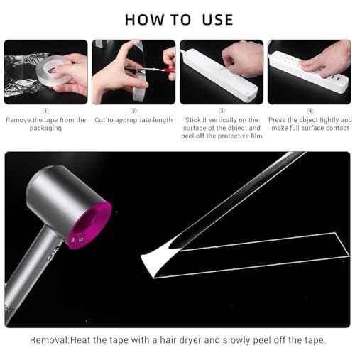 Double Sided Tape, Nano Tape, Transparent Adhesive Tape, Traceless Adhesive Tape, Removable, Washable, Reusable, Suitable for Carpets, Photo Walls, 3m Per Roll, 3 Rolls
