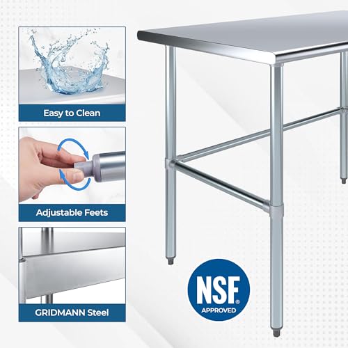 24 x 18 Open Base Work Table, 35 in Tall, NSF - Express KitchQuip