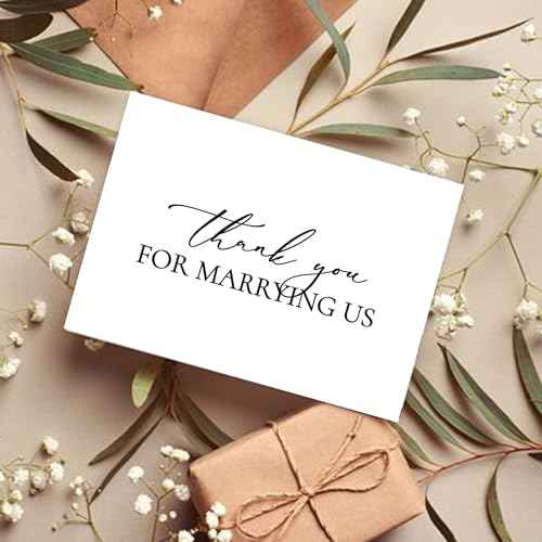 Wedding Day Card, Thank You for Marrying Us, Wedding Best Officiant Ever Gift