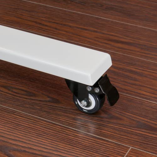 PROGRESSIVE AUTOMATIONS Desk Standing Desk Wheels, Set of 4 Lockable casters for Height Adjustable Electric Desk, Black (DA-11-Black)