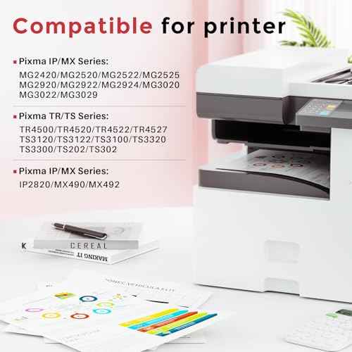 Kuva 245XL 246XL Ink Cartridge Combo Pack Replacement for Canon Ink 245 and 246 PG245 CL246 MX490 TR4520 MG2522 TR4500 TR4520 TS3322 TS3122 TS3320(PG245xl Black, CL246xl Tri-Color)