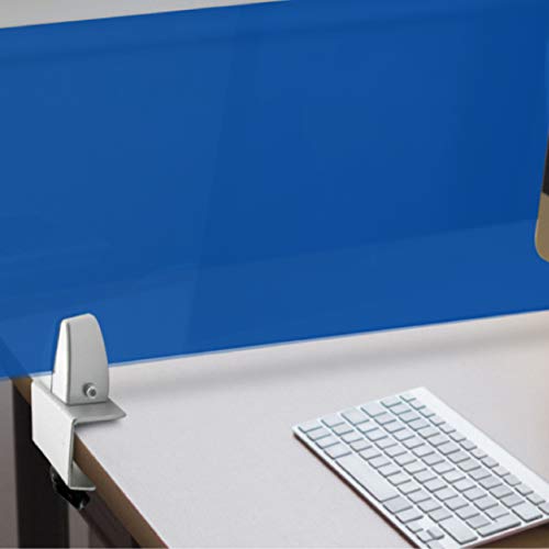 Sneeze Guard Support Clamp Desk Partition C-Shape 4 Pack (4pk) Aluminum Adjustable