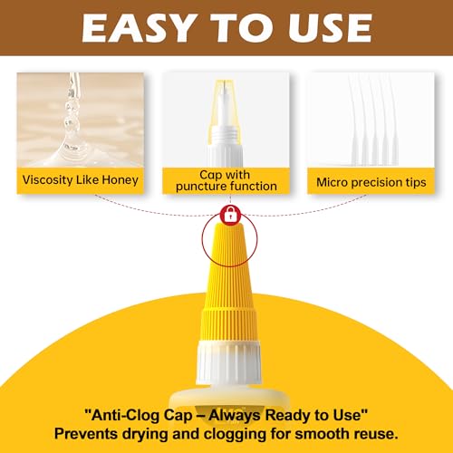 LMQ LASH 1oz Thick Clear Super Glue for Wood & Heavy-Duty Repairs