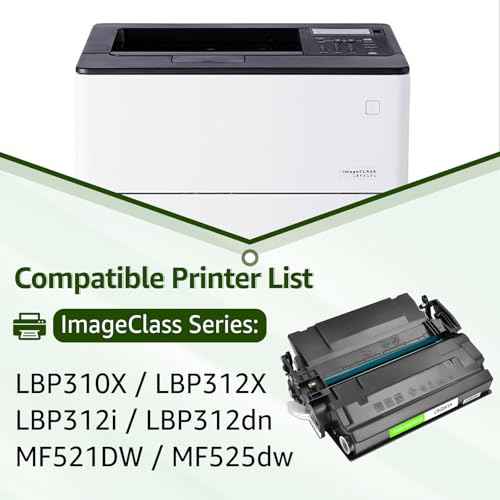 greencycle 041 041H Compatible Toner Cartridge Replacement for Canon 041 041H CRG041 CRG041H CRG-041H Use with imageCLASS LBP312i MF521DW LBP312dn MF525dw LBP310X LBP312X Laser Printer (1 Pack, Black)