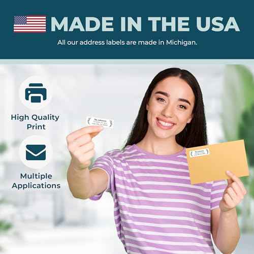 Personalized Return Address Labels - Custom Address Stickers on Sheets (50-1000 Labels) (Black and White)