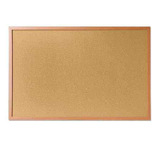 Cork Bulletin Board for Wall - 36¡± x 24¡± Bulletin Board Wall Mounted Wood Frame Message Board pin Board for School,Office and Home