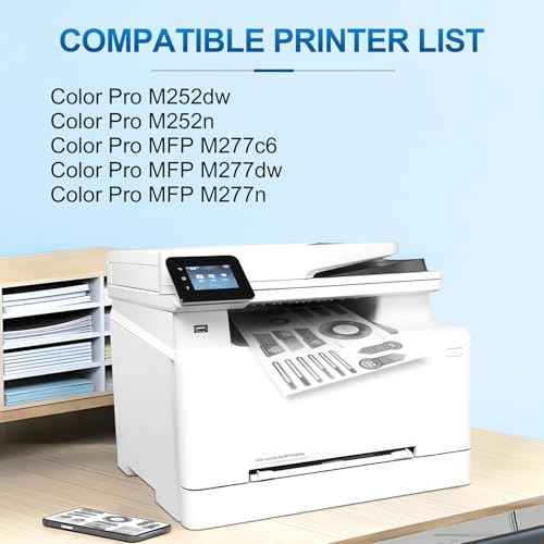 201A Black Toner Cartridges(with Chip) Comaptible with 201A CF400A Toner Cartridges, Works for Color Pro MFP M277dw M277c6 M252dw M252n M252 M277 M277n Ink Printer (Black, 2-Pack)