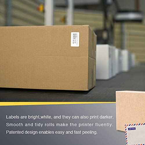 BETCKEY - 1.5" x 0.85" (38 mm x 22 mm) All Purpose Labels Compatible with Zebra & Rollo Label Printer,Premium Adhesive & Perforated [10 Rolls, 15000 Labels]