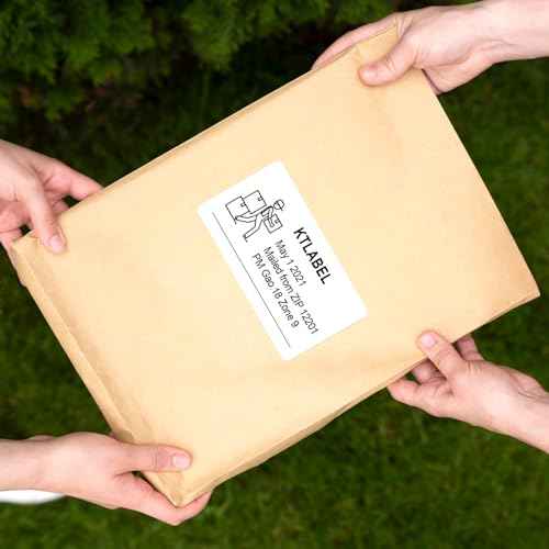 (10 Up 5,000 Pcs) 2"x4" Shipping Address Labels for Laser & Inkjet Printers,500 Sheets Permanent Adhesive 10 per Page Shipping Labels, 1/10 Page Stickers, 10 Labels per Sheet