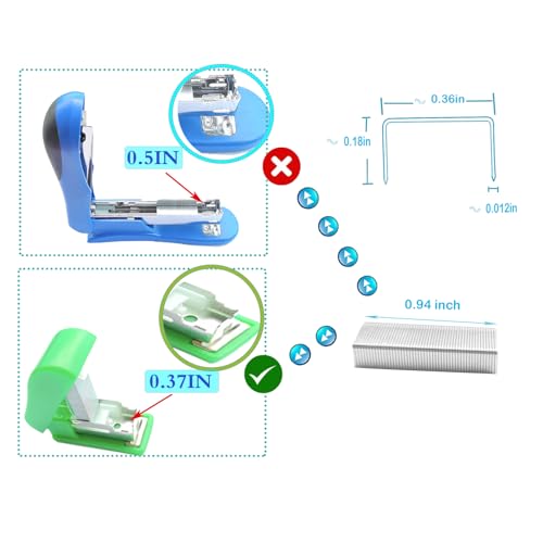 3000PCS No.10 Mini Staples for Small Staplers, Galvanized Steel