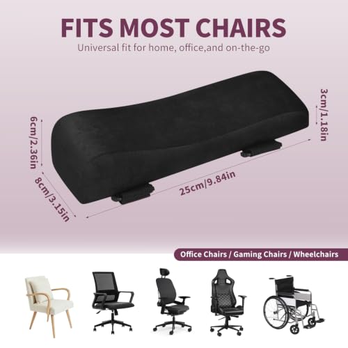 Love&go Black Office & Gaming Chair Armrest Pads – Elbow Cushions