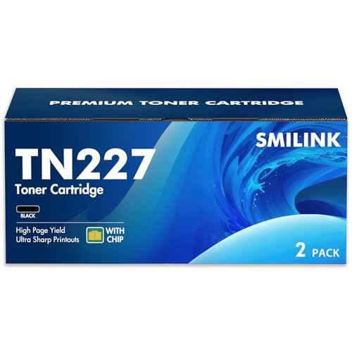 TN227 Toner Cartridge 2 Pack Compatible Replacement for TN227 TN223 TN 227 Work for Brother HL-L3270CDW L3210CW L3230CDW L3230CDN HL-L3290CDW MFC-L3710CW Printer Ink (Black)