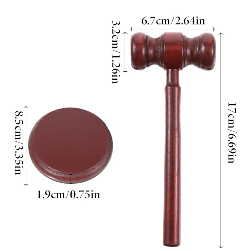 Handcrafted Wooden Gavel and Sound Block Set for Lawyers and Judges